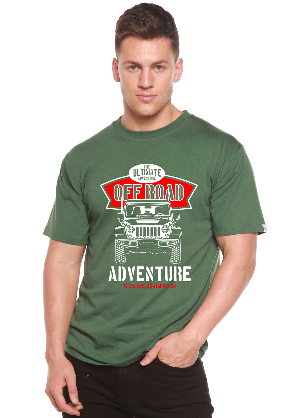 Off Road Spun Bamboo® Men's Bamboo Viscose/Organic Cotton Short Sleeve Graphic T-Shirt