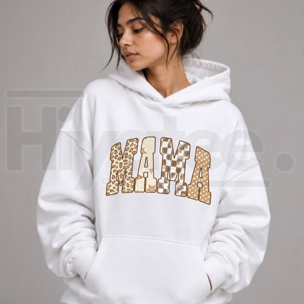 Saturday Cheetah Star Mama Blush Hoodie – Cute Animal Print Graphic Pullover Sweatshirt