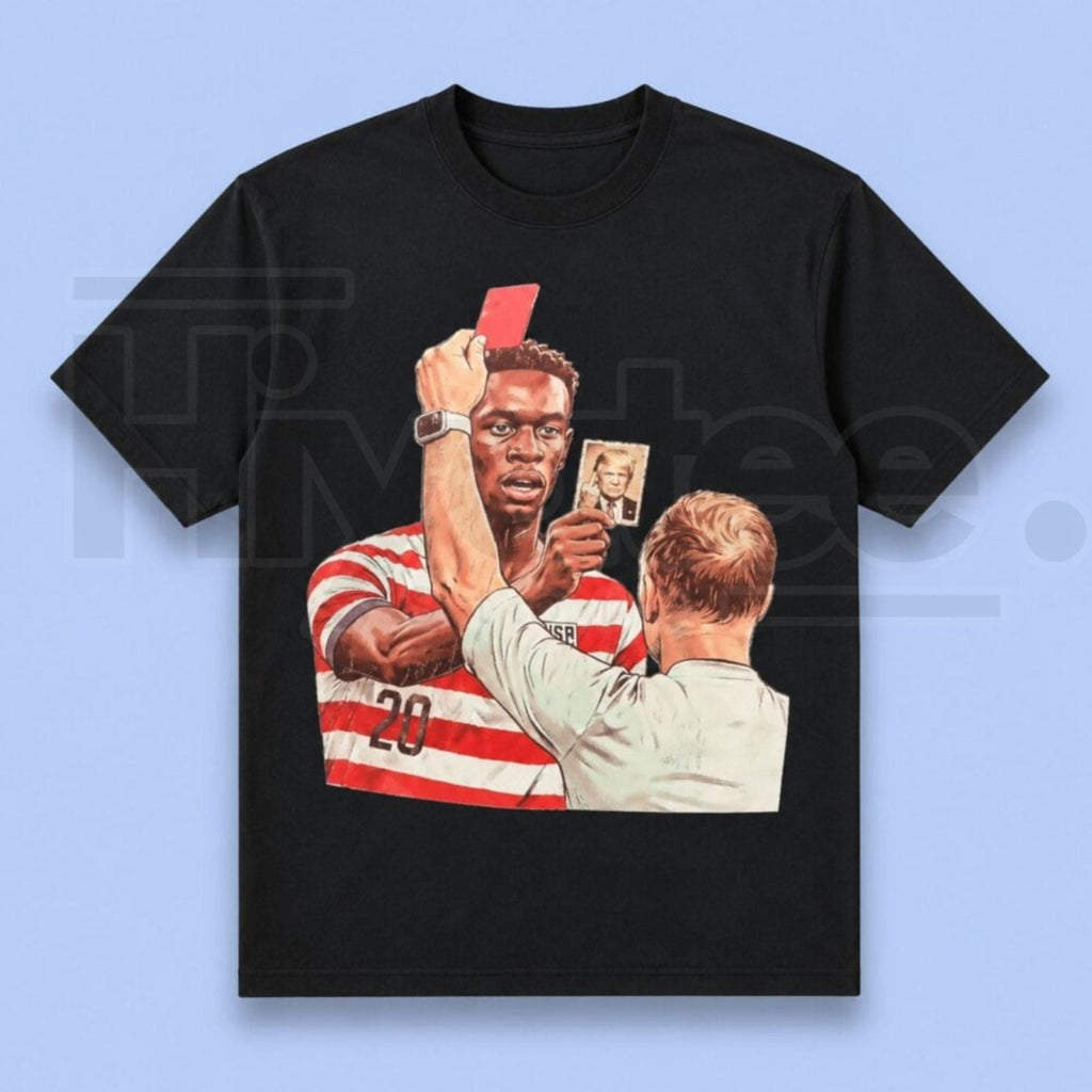 Funny Soccer Red Card Meme Graphic Tee – Football Referee Joke T-Shirt