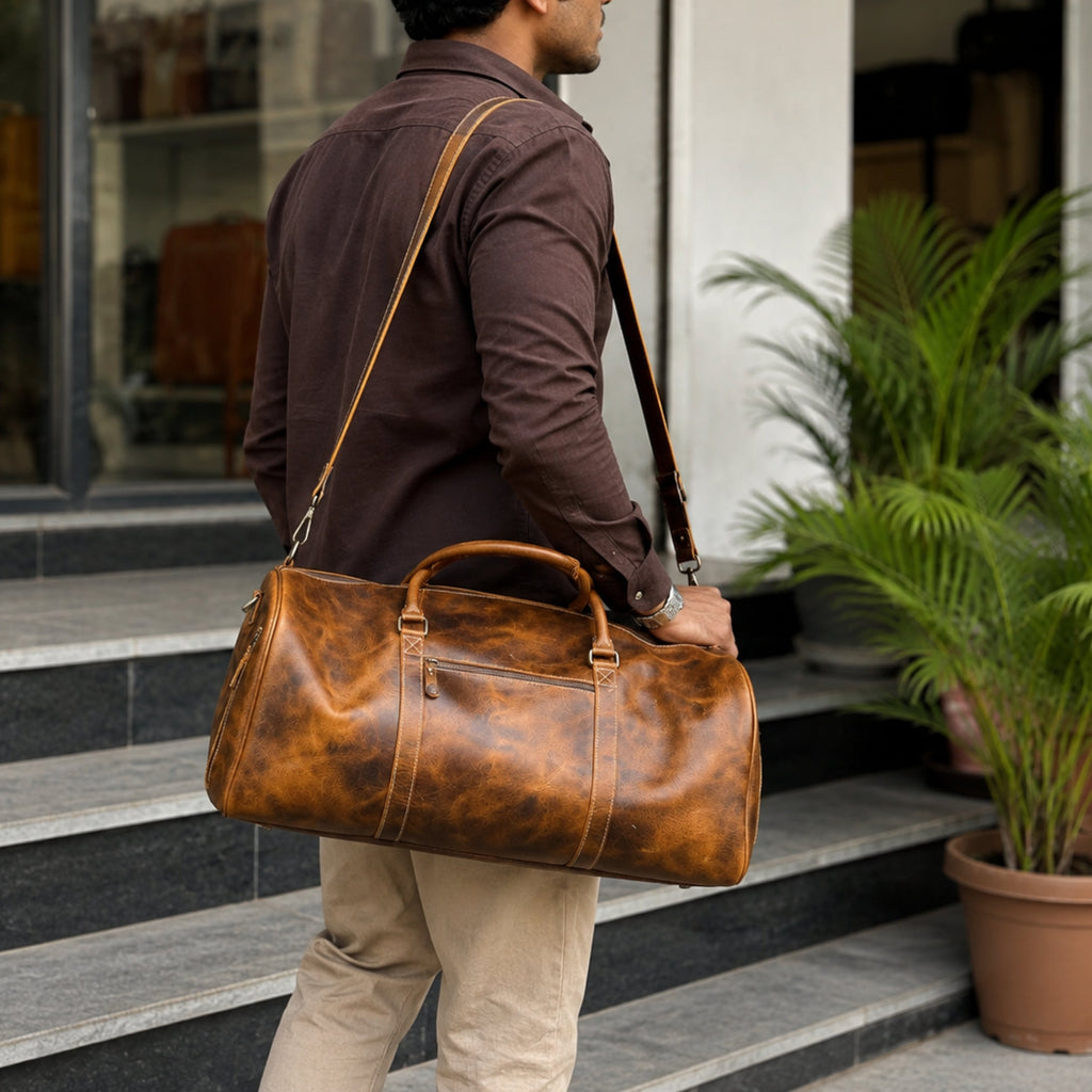 Heritage Buffalo Leather Duffel Bag