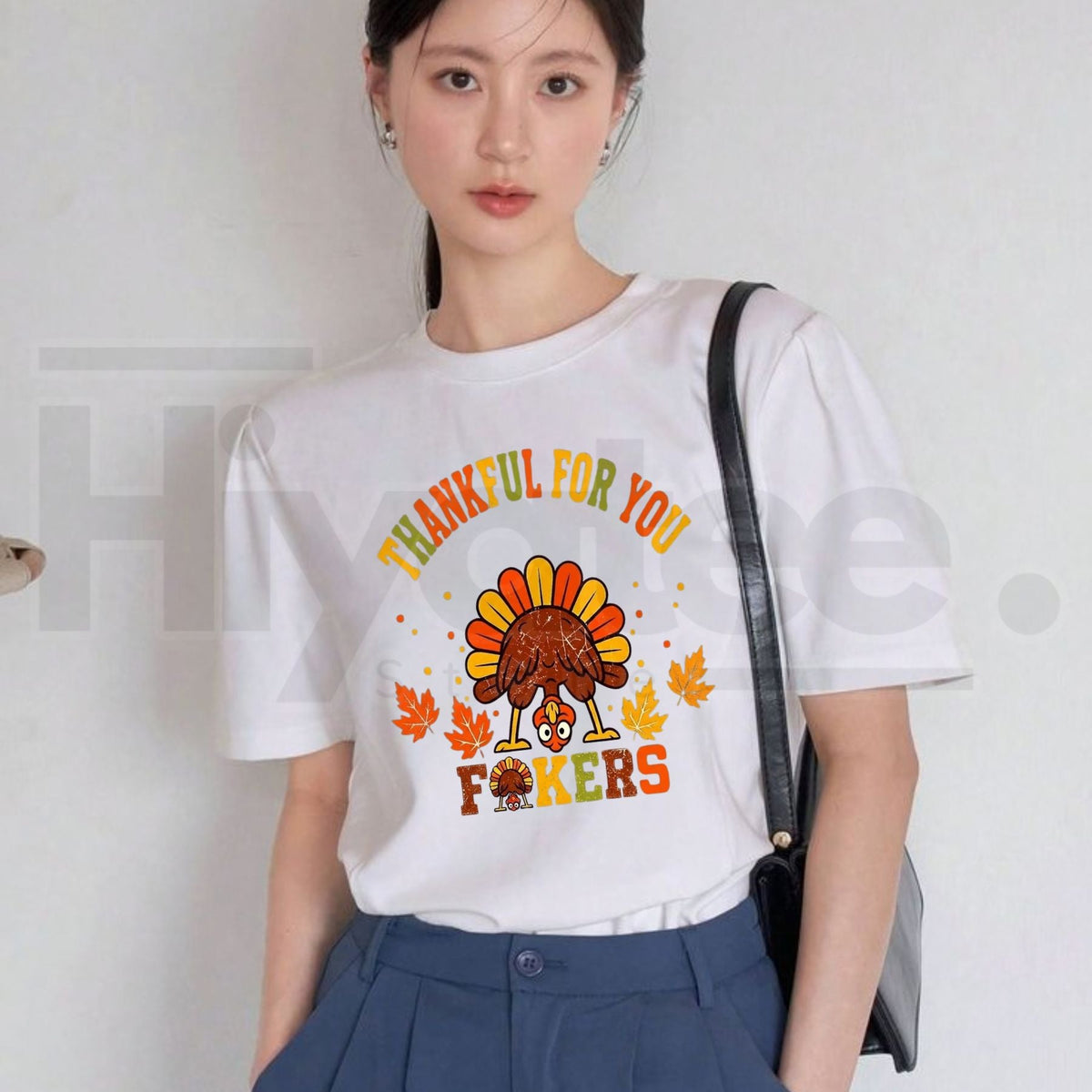 Vintage Thankful for You Fkers T-Shirt – Funny Sarcastic Friendsgiving Graphic Tee