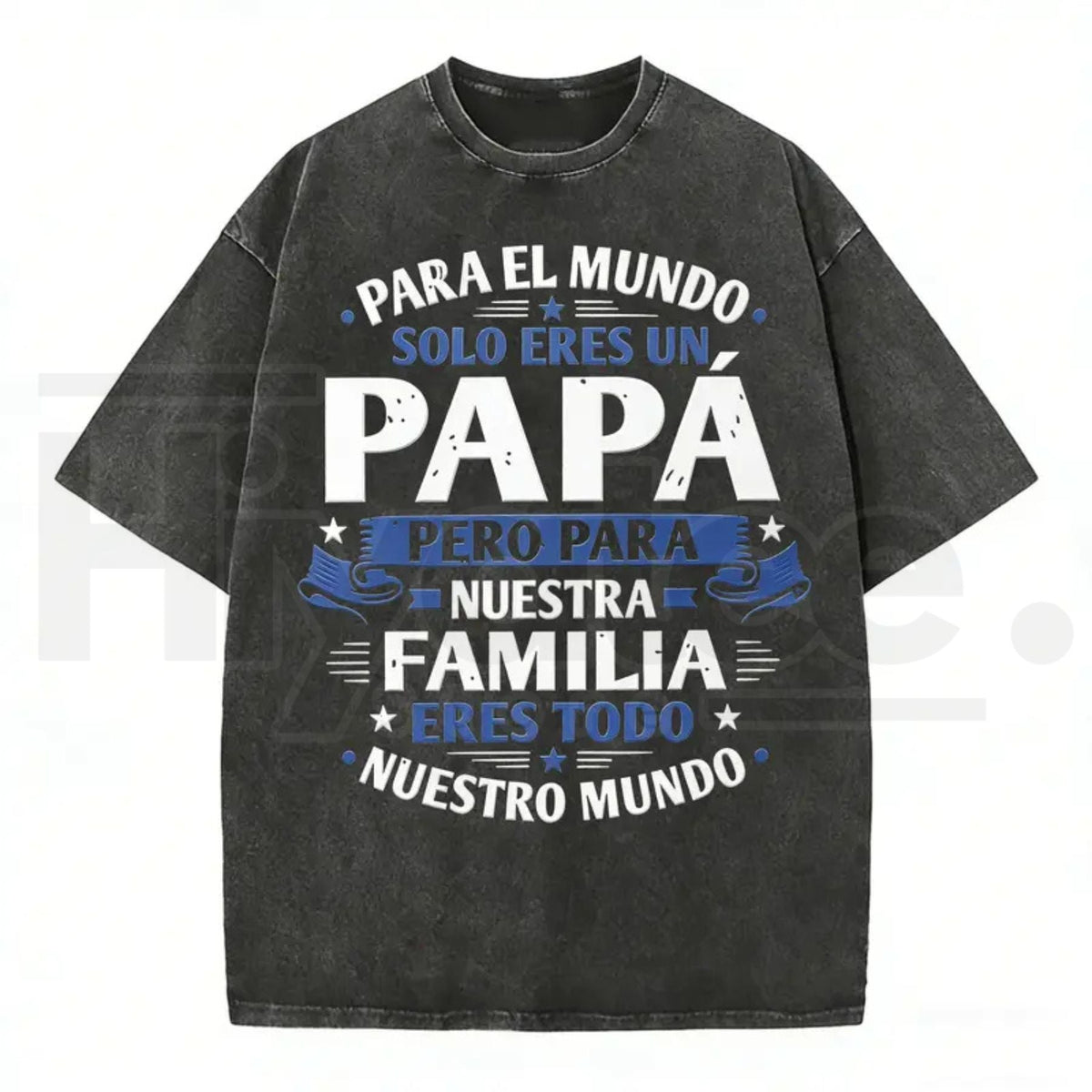 Premium "Papa" Vintage Washed T-Shirt – High-Quality Father’s Day Graphic Tee