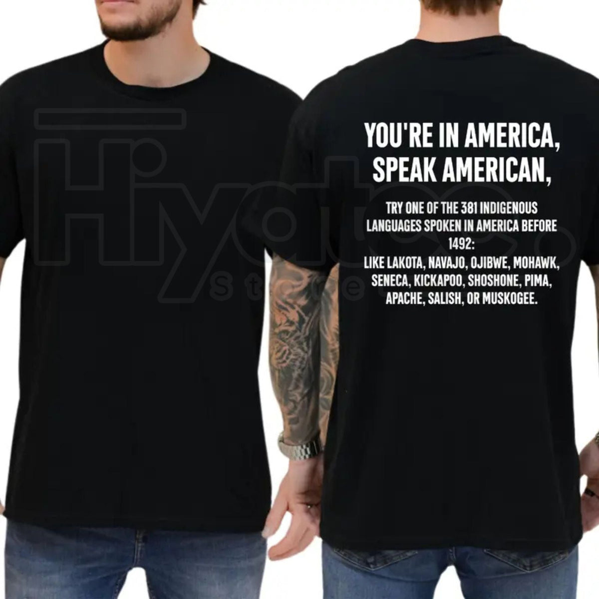You're In America Speak American T-Shirt – Funny Sarcastic Political Graphic Tee