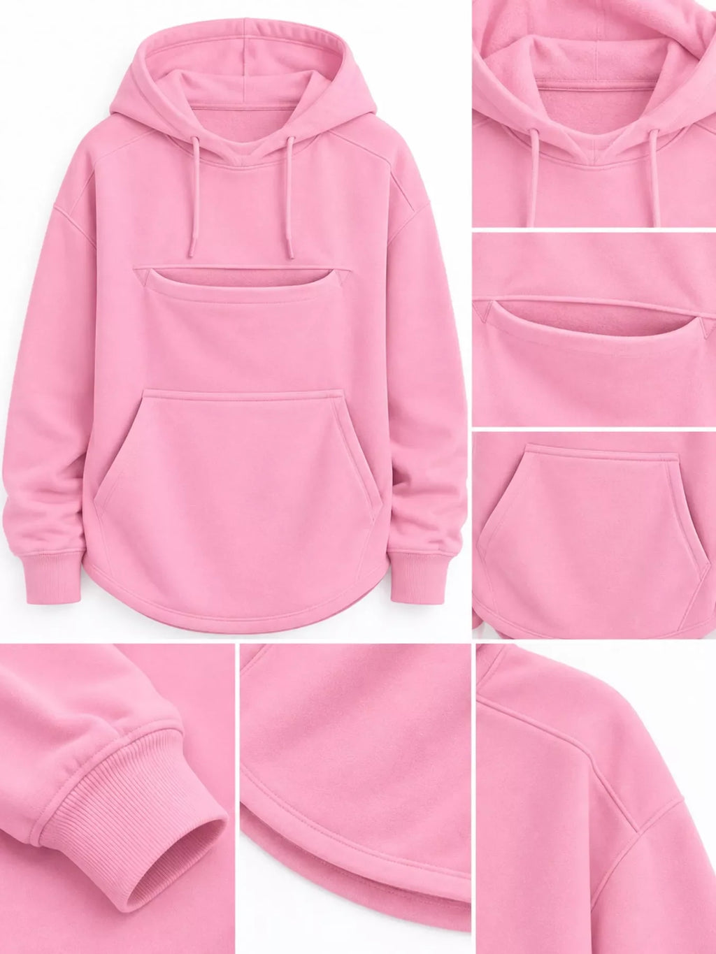 Full Size Cat Pouch Drawstring Hoodie Plus Size