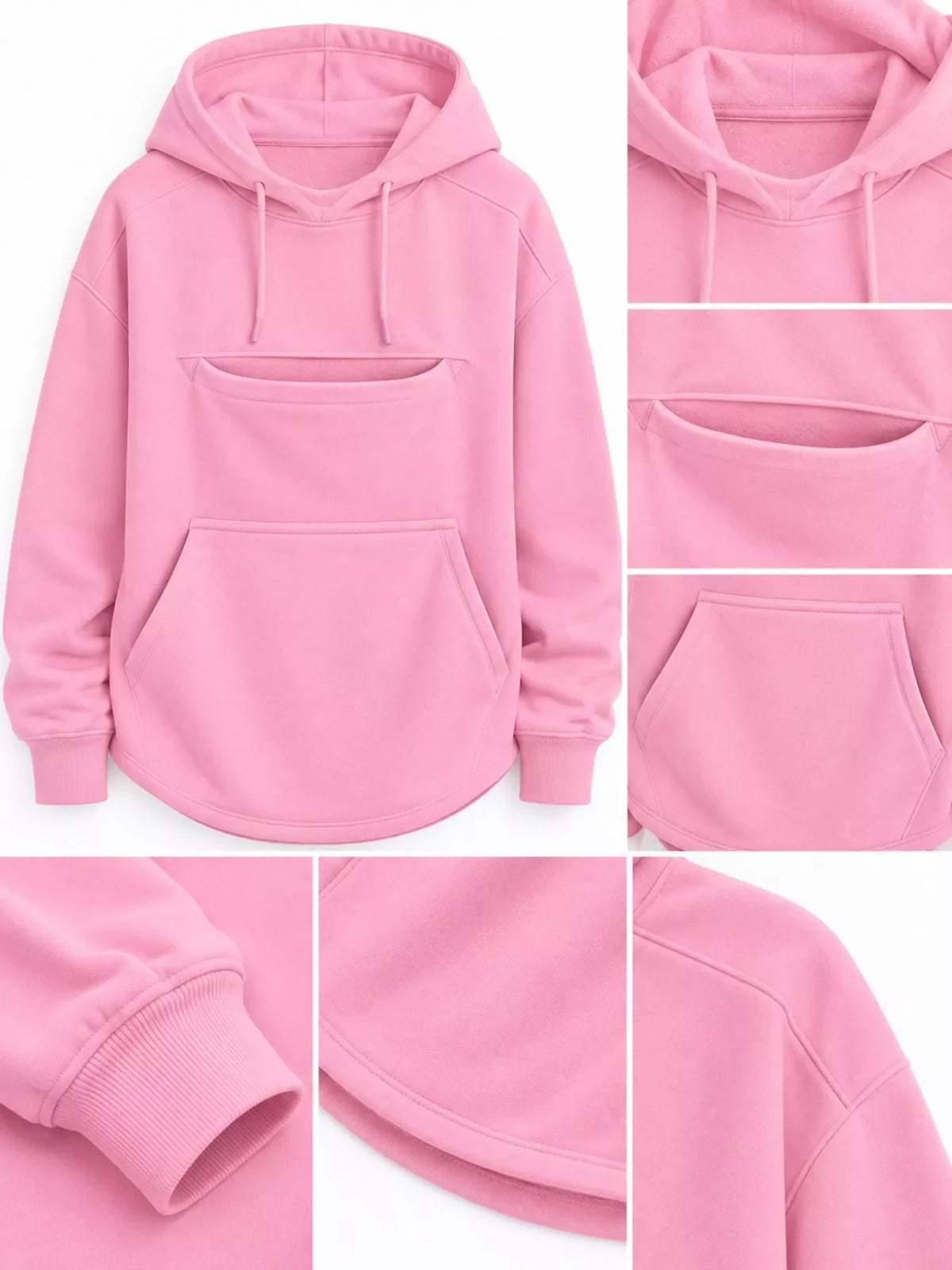 Full Size Cat Pouch Drawstring Hoodie Plus Size