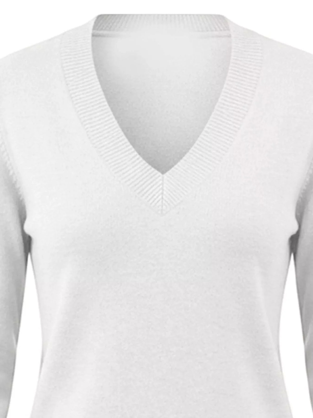 V-Neck Long Sleeve Sweater w