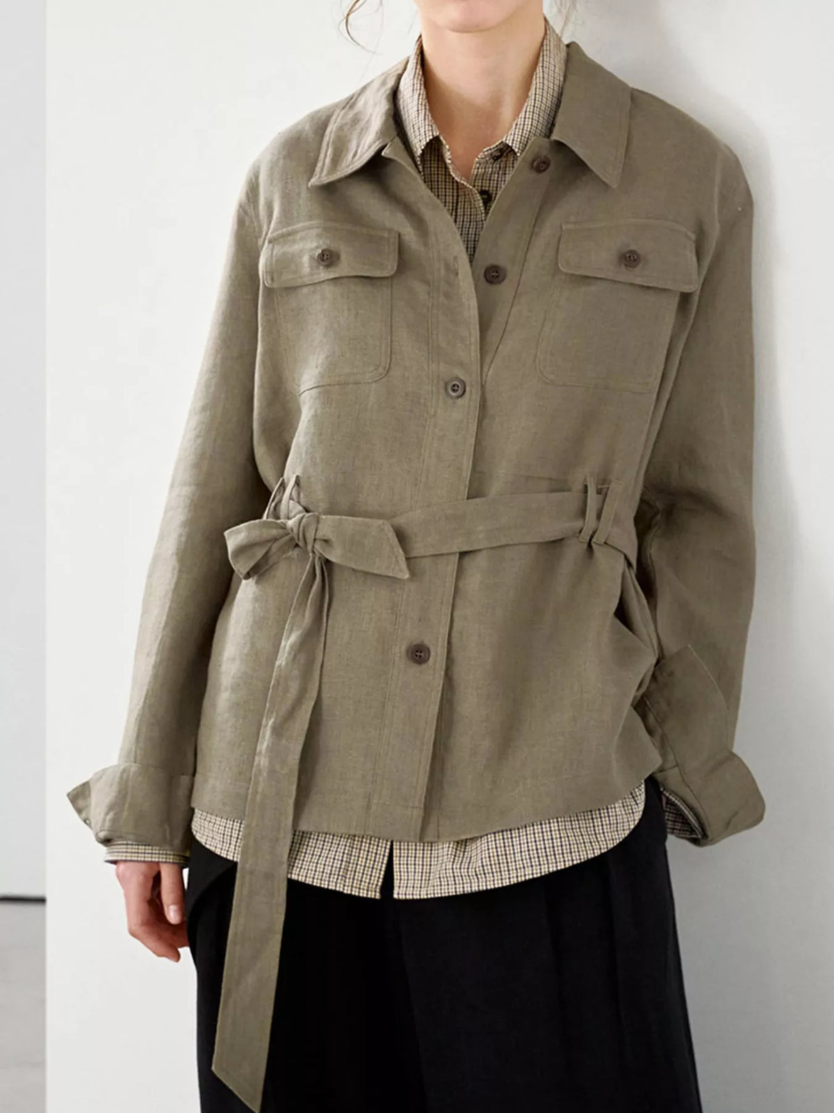 Button Up Long Sleeve Shacket