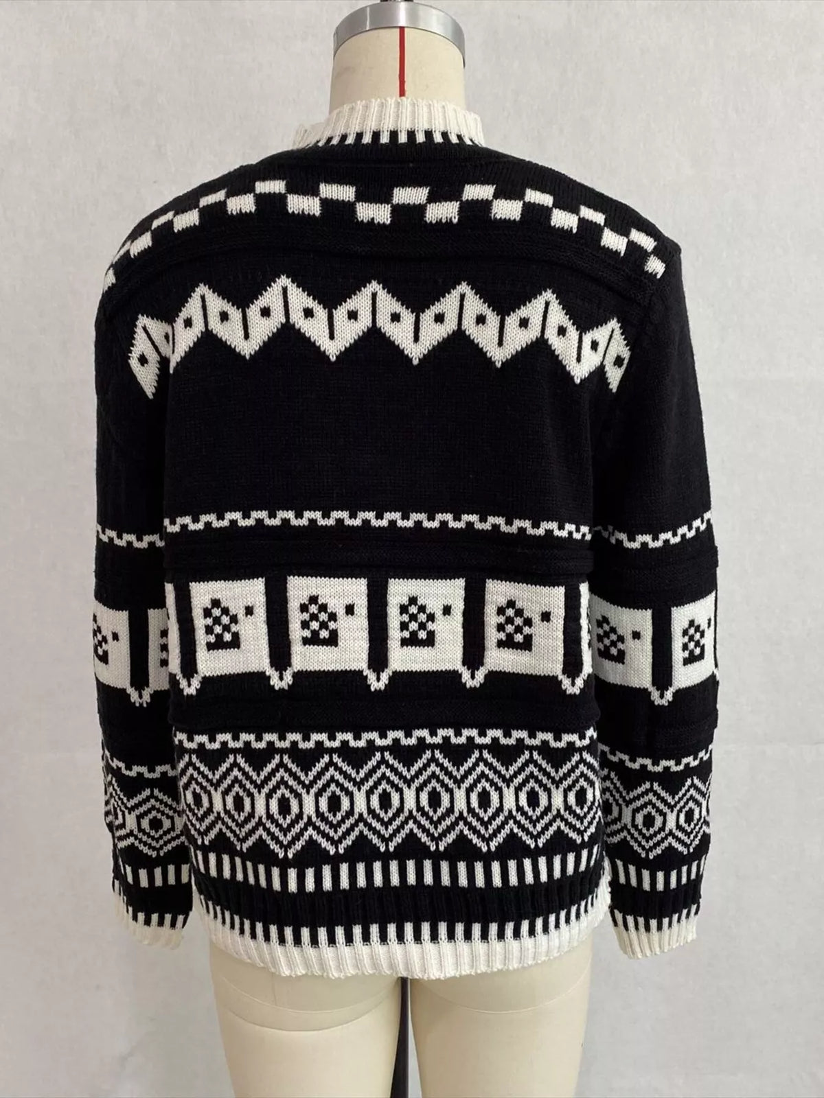 Christmas Festive Fair Isle Patterned Crew Neck Sweater