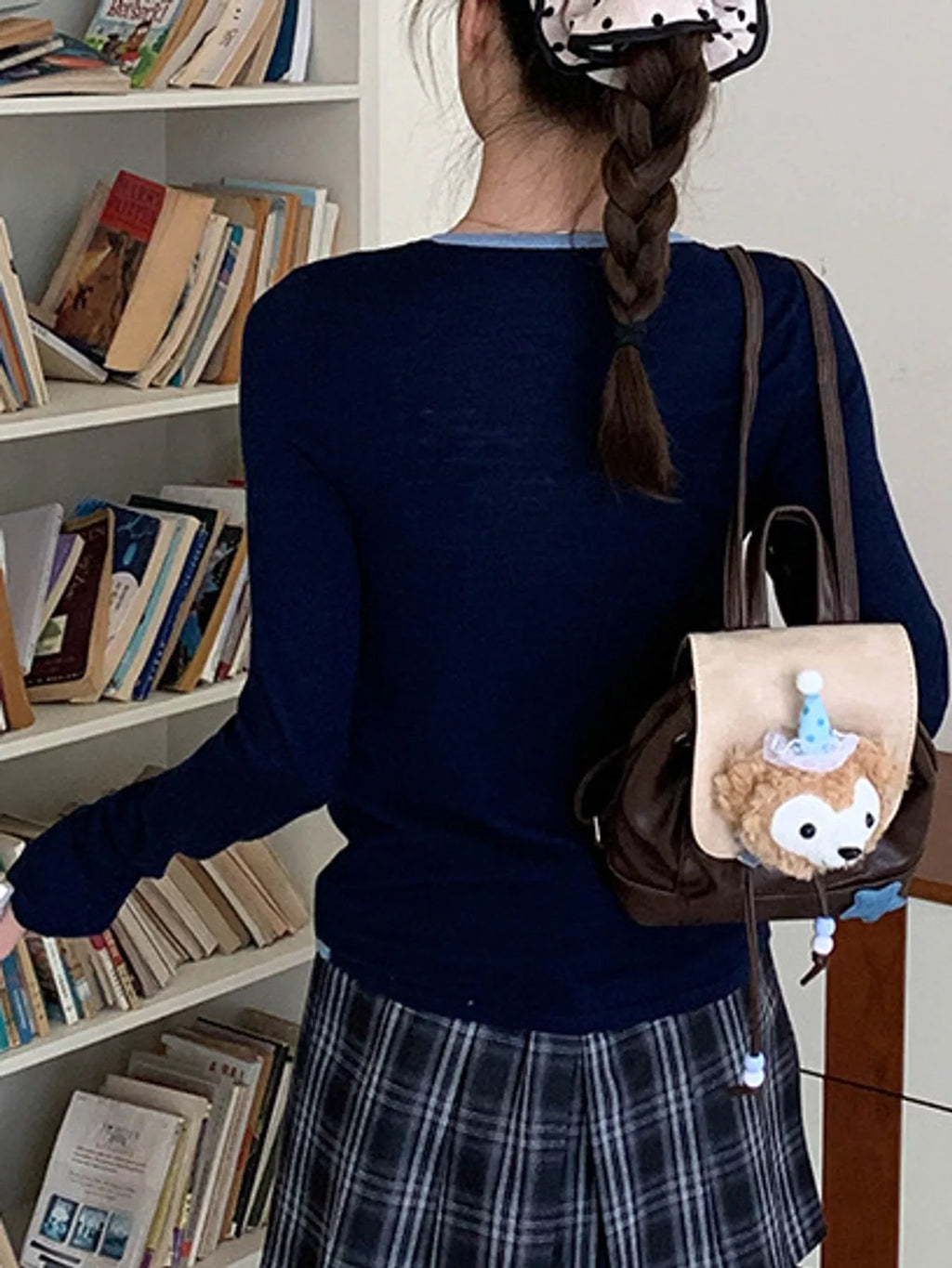 Layered Look Long Sleeve Knit Top