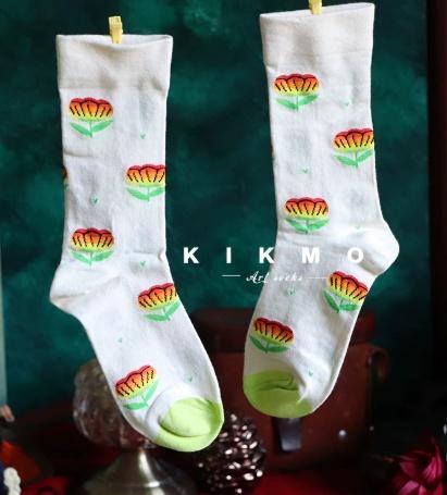 French Creative Socks Illustration Art Socks For Men And Women Couples