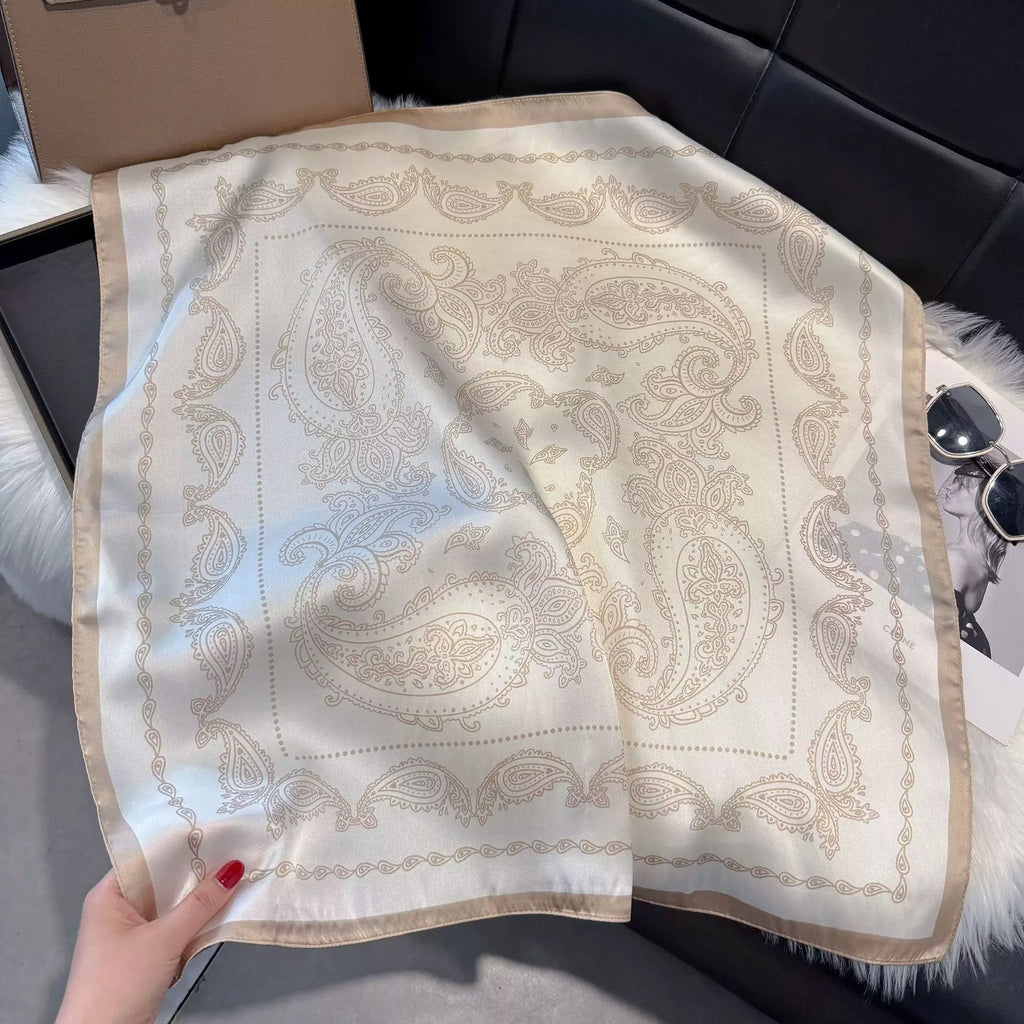 Square Scarf Womens Fashionable Small Neckerchief 70cm