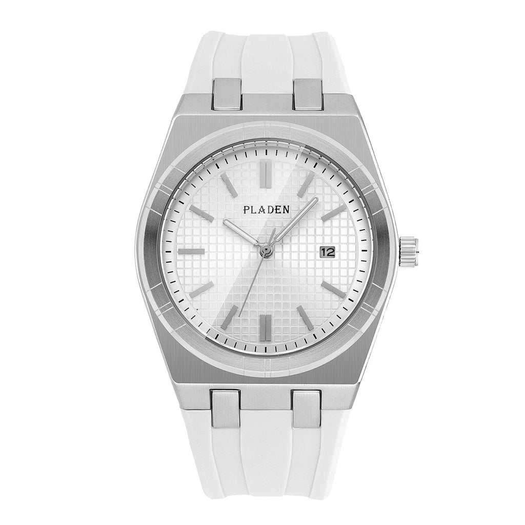 Simple Business Silicone-Strap Quartz Watch