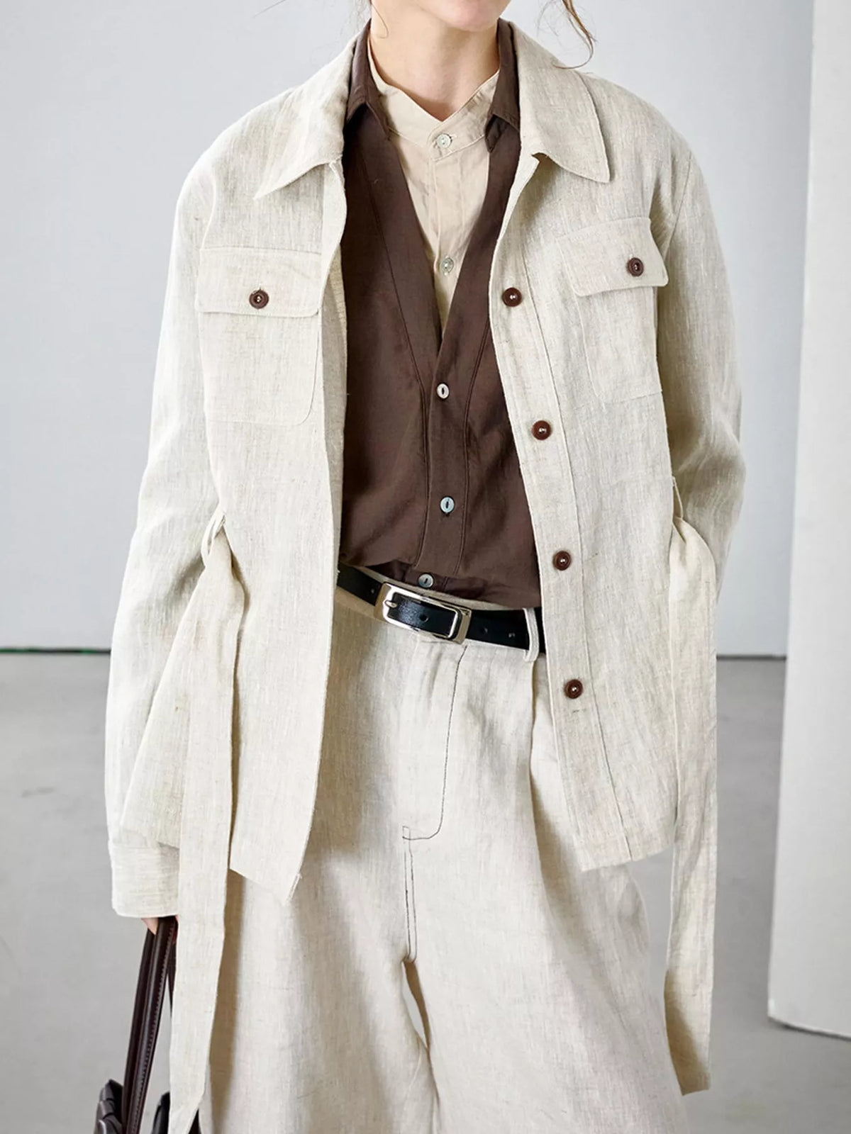 Button Up Long Sleeve Shacket