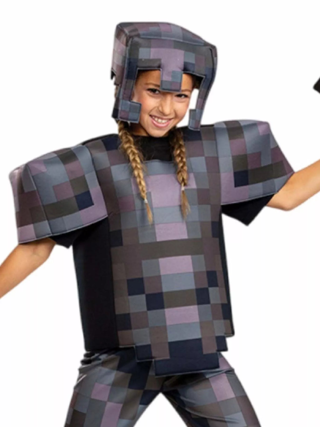 Children's Minecraft Pixelated Print Costume Set