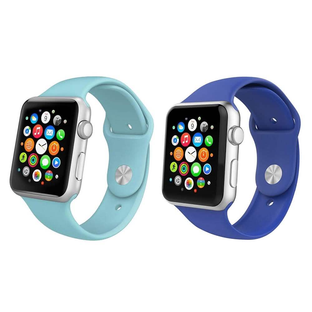 2-Pack: Silicone Apple Watch Straps