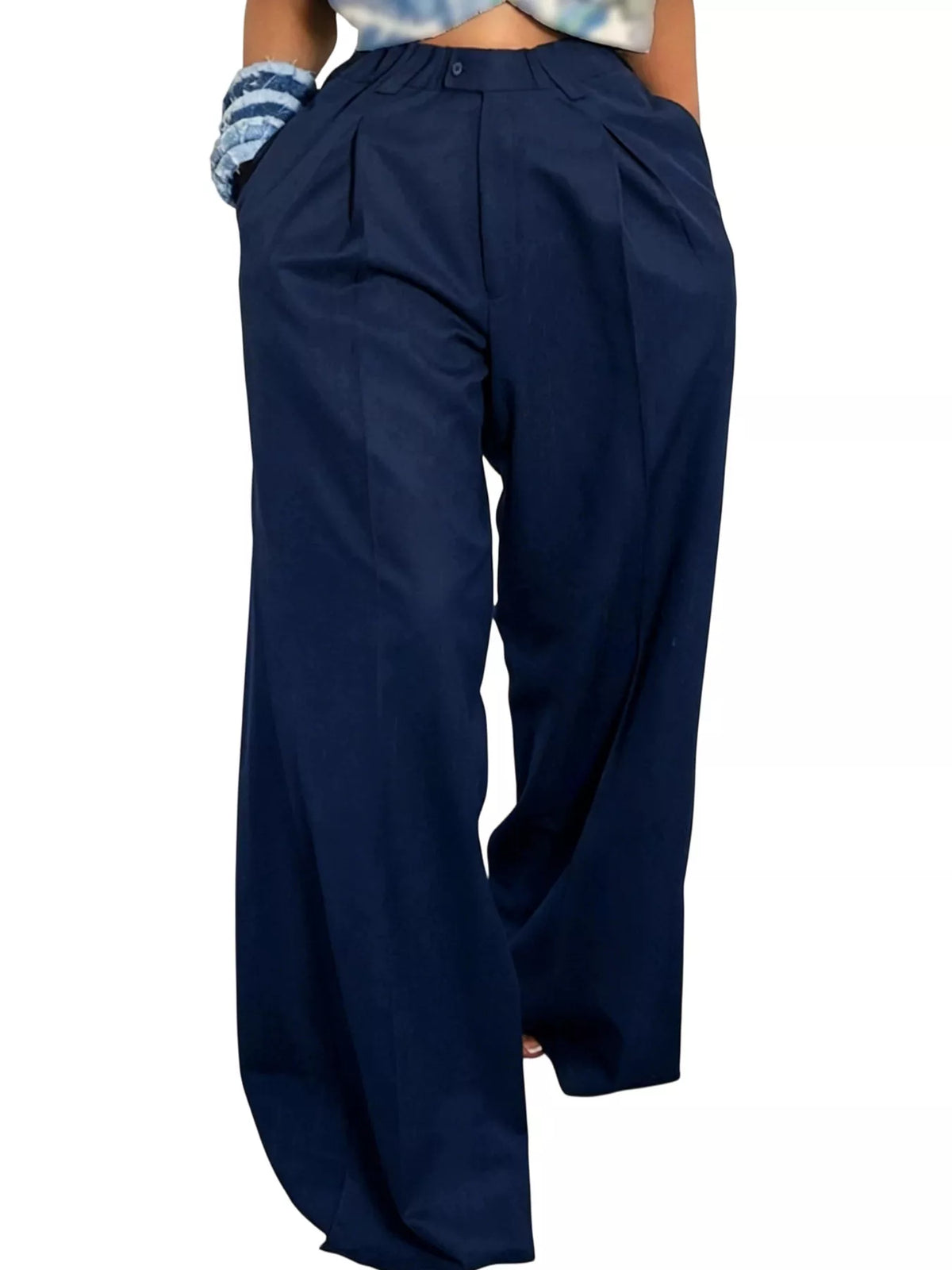 Wide Leg Pleated Pants