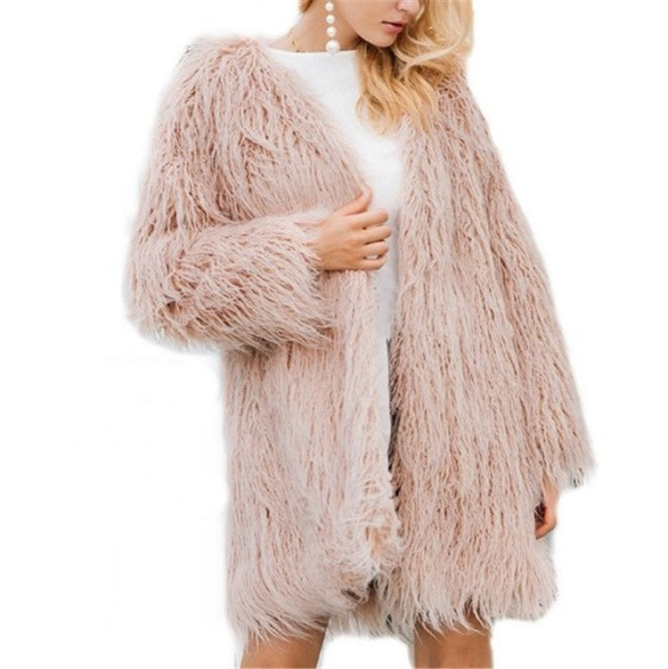 New Haining Fur Coat Mid-length Style