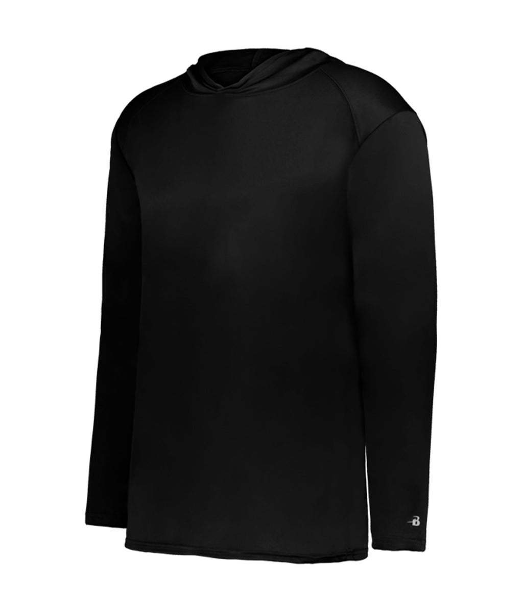 YOUTH B-CORE LONG-SLEEVE HOODIE - MOISTURE-WICKING PERFORMANCE