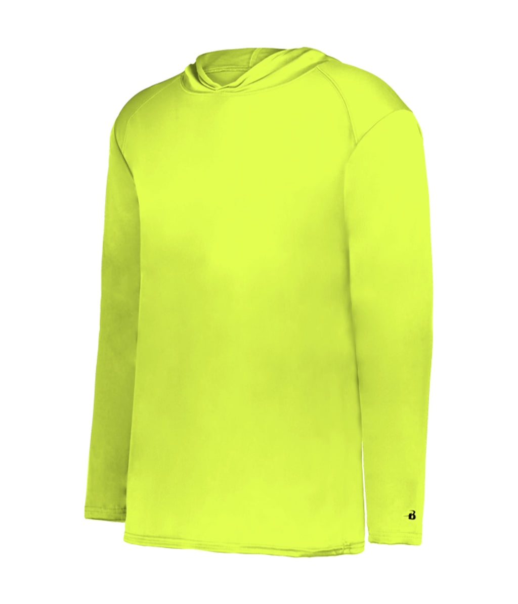 YOUTH B-CORE LONG-SLEEVE HOODIE - MOISTURE-WICKING PERFORMANCE
