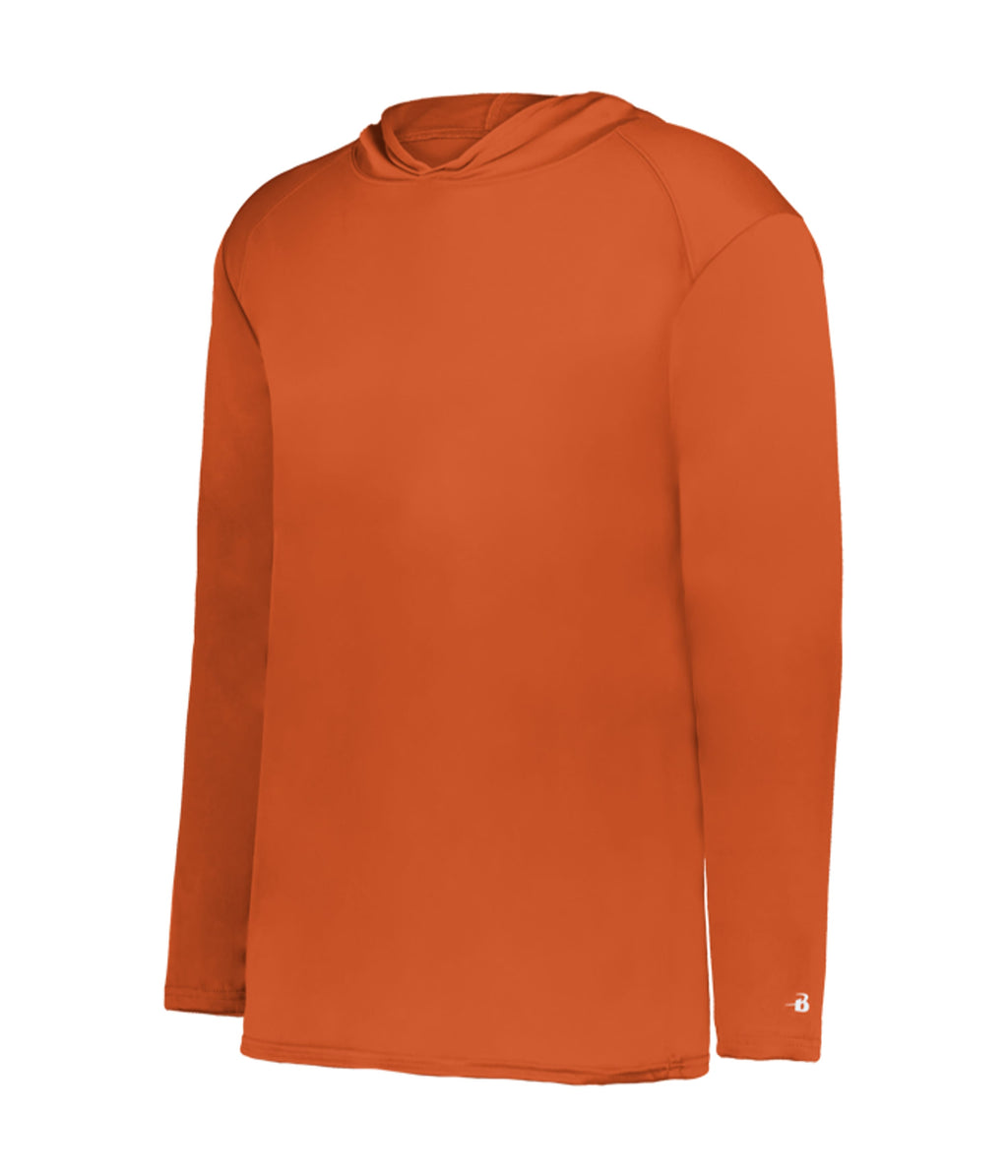 YOUTH B-CORE LONG-SLEEVE HOODIE - MOISTURE-WICKING PERFORMANCE