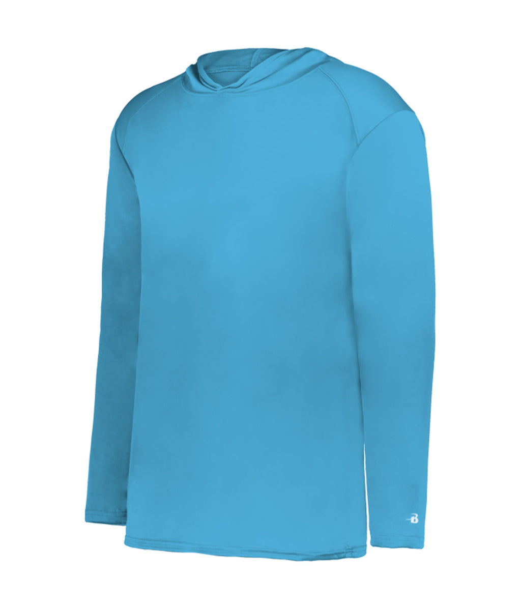 YOUTH B-CORE LONG-SLEEVE HOODIE - MOISTURE-WICKING PERFORMANCE