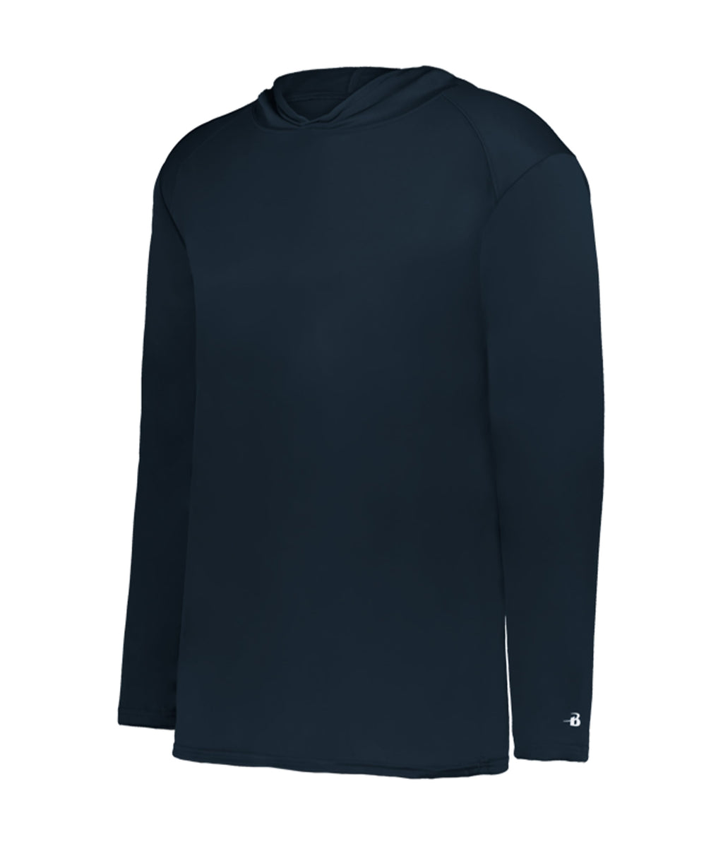 YOUTH B-CORE LONG-SLEEVE HOODIE - MOISTURE-WICKING PERFORMANCE