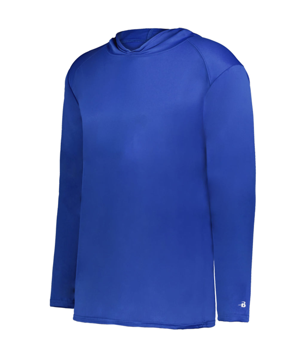 YOUTH B-CORE LONG-SLEEVE HOODIE - MOISTURE-WICKING PERFORMANCE