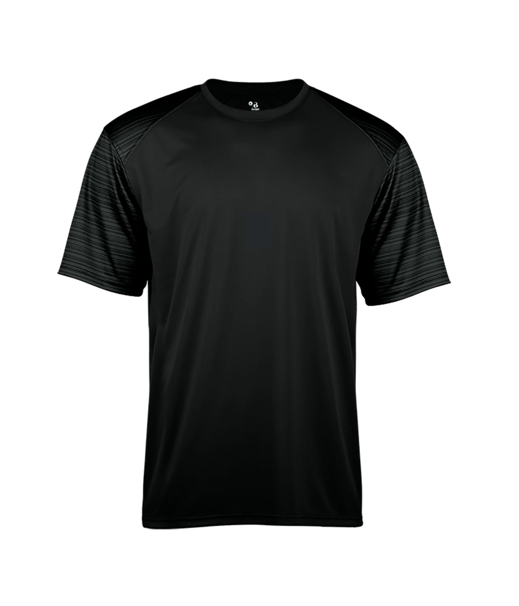 SPORT STRIPE YOUTH T-SHIRT - MOISTURE-WICKING PERFORMANCE