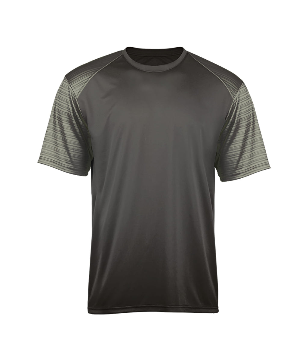 SPORT STRIPE YOUTH T-SHIRT - MOISTURE-WICKING PERFORMANCE