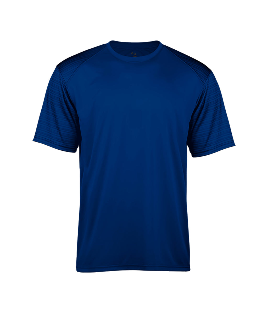SPORT STRIPE YOUTH T-SHIRT - MOISTURE-WICKING PERFORMANCE