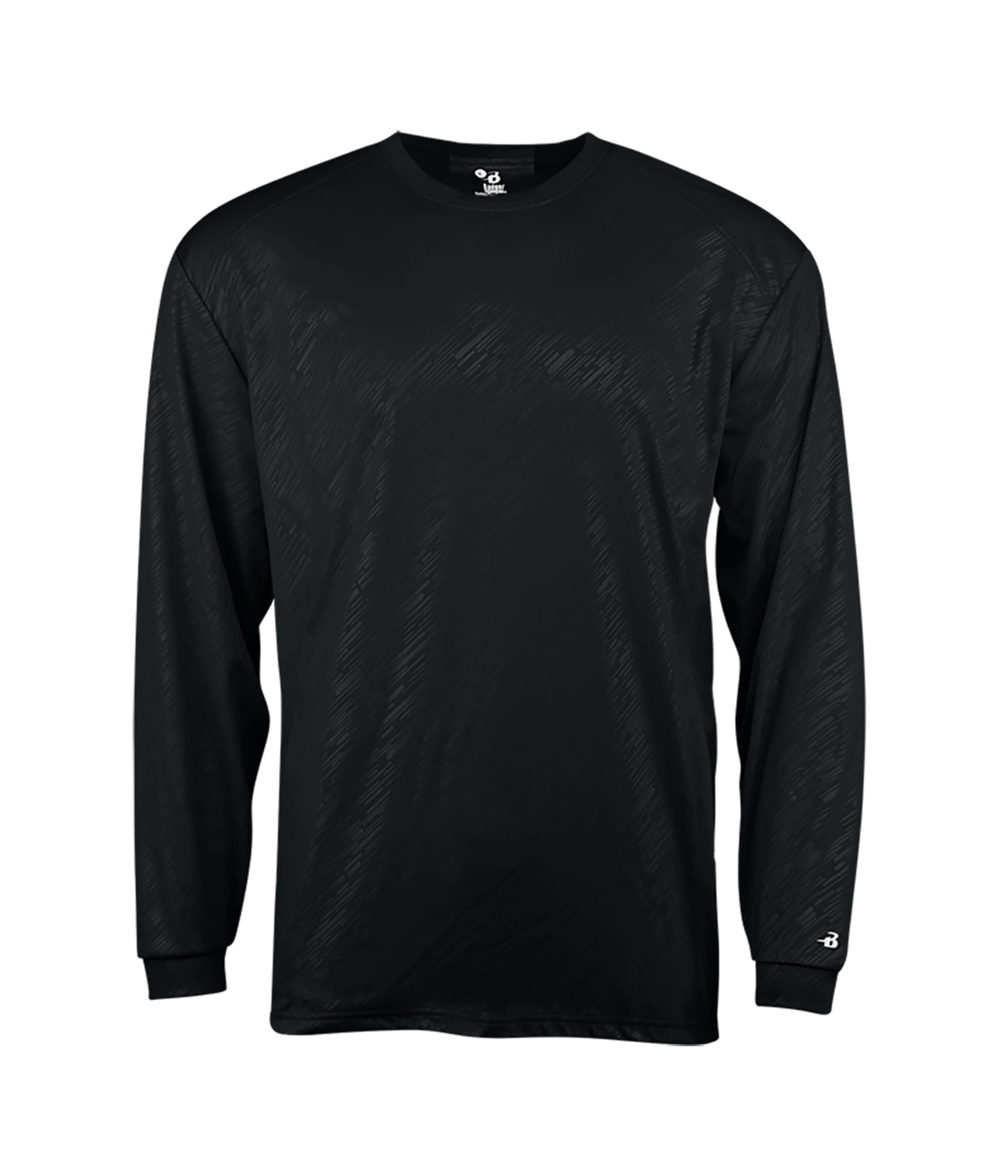YOUTH LINE EMBOSSED LONG-SLEEVE T-SHIRT - MOISTURE-WICKING PERFORMANCE