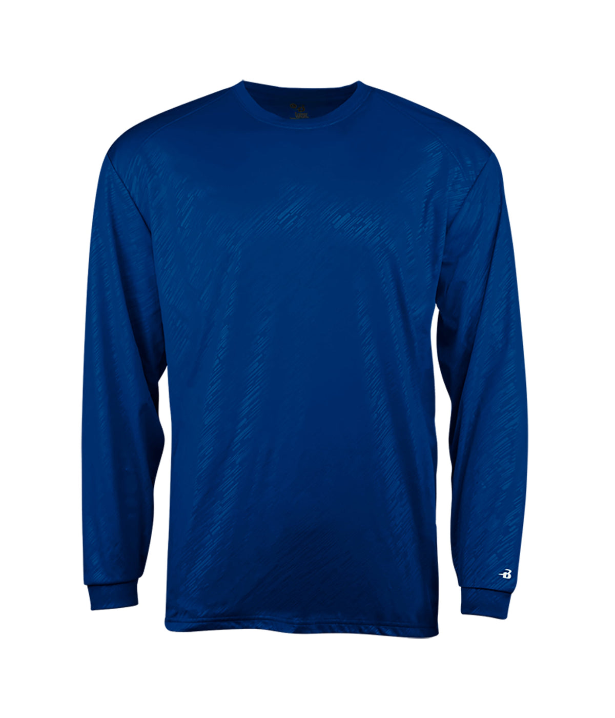 YOUTH LINE EMBOSSED LONG-SLEEVE T-SHIRT - MOISTURE-WICKING PERFORMANCE
