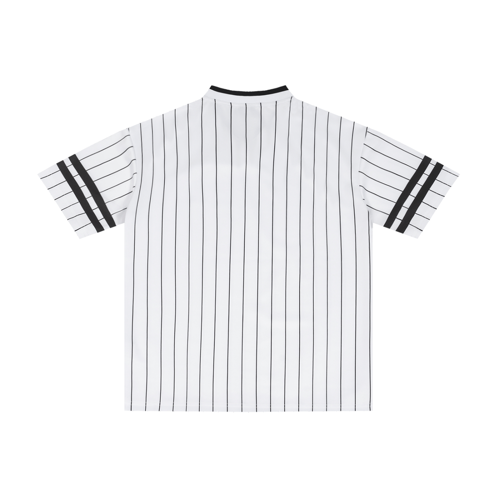 Loki & Ivy Unisex Striped Loose V-Neck T-Shirt