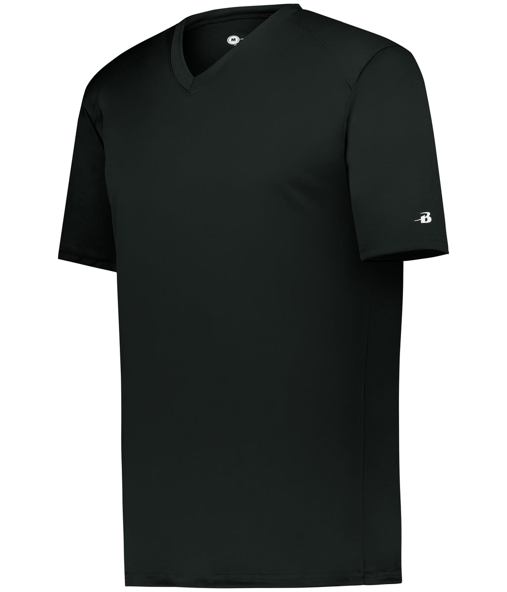 YOUTH B-CORE V-NECK T-SHIRT - MOISTURE-WICKING PERFORMANCE