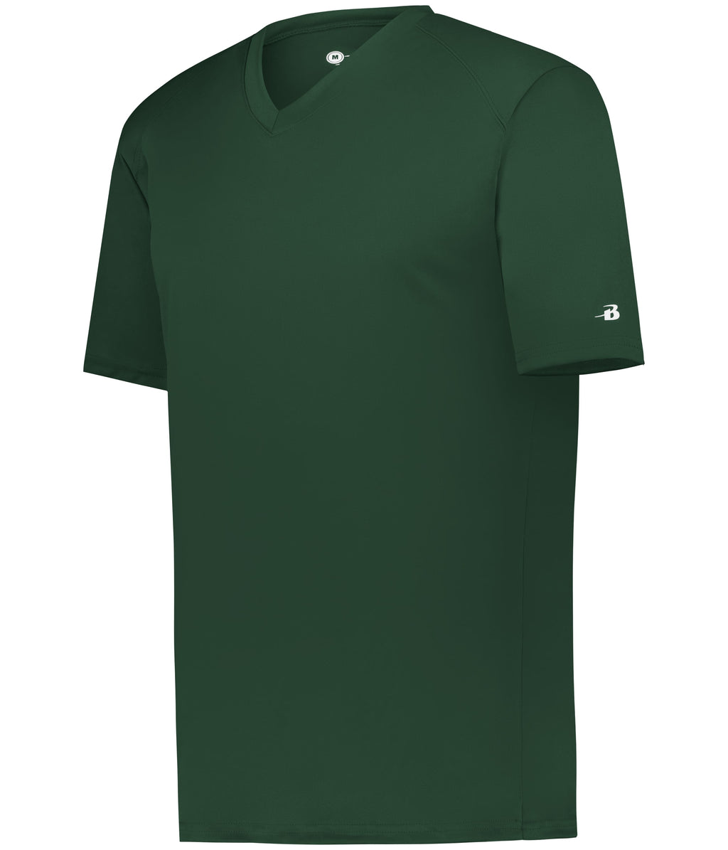 YOUTH B-CORE V-NECK T-SHIRT - MOISTURE-WICKING PERFORMANCE