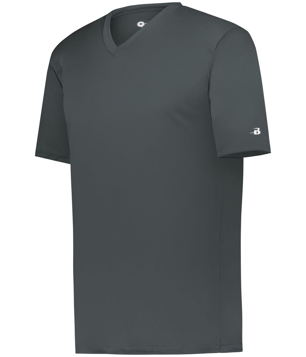 YOUTH B-CORE V-NECK T-SHIRT - MOISTURE-WICKING PERFORMANCE