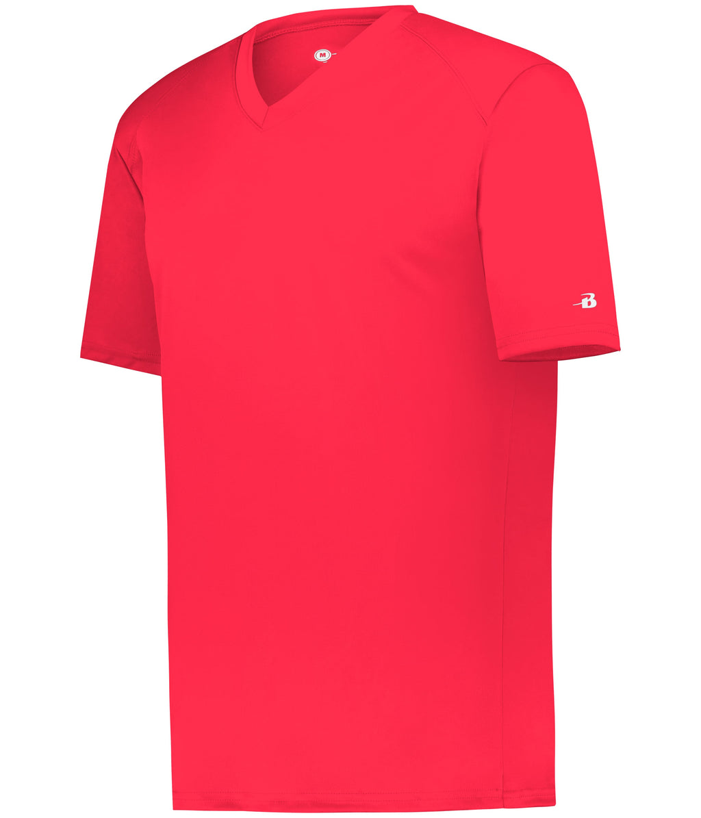YOUTH B-CORE V-NECK T-SHIRT - MOISTURE-WICKING PERFORMANCE