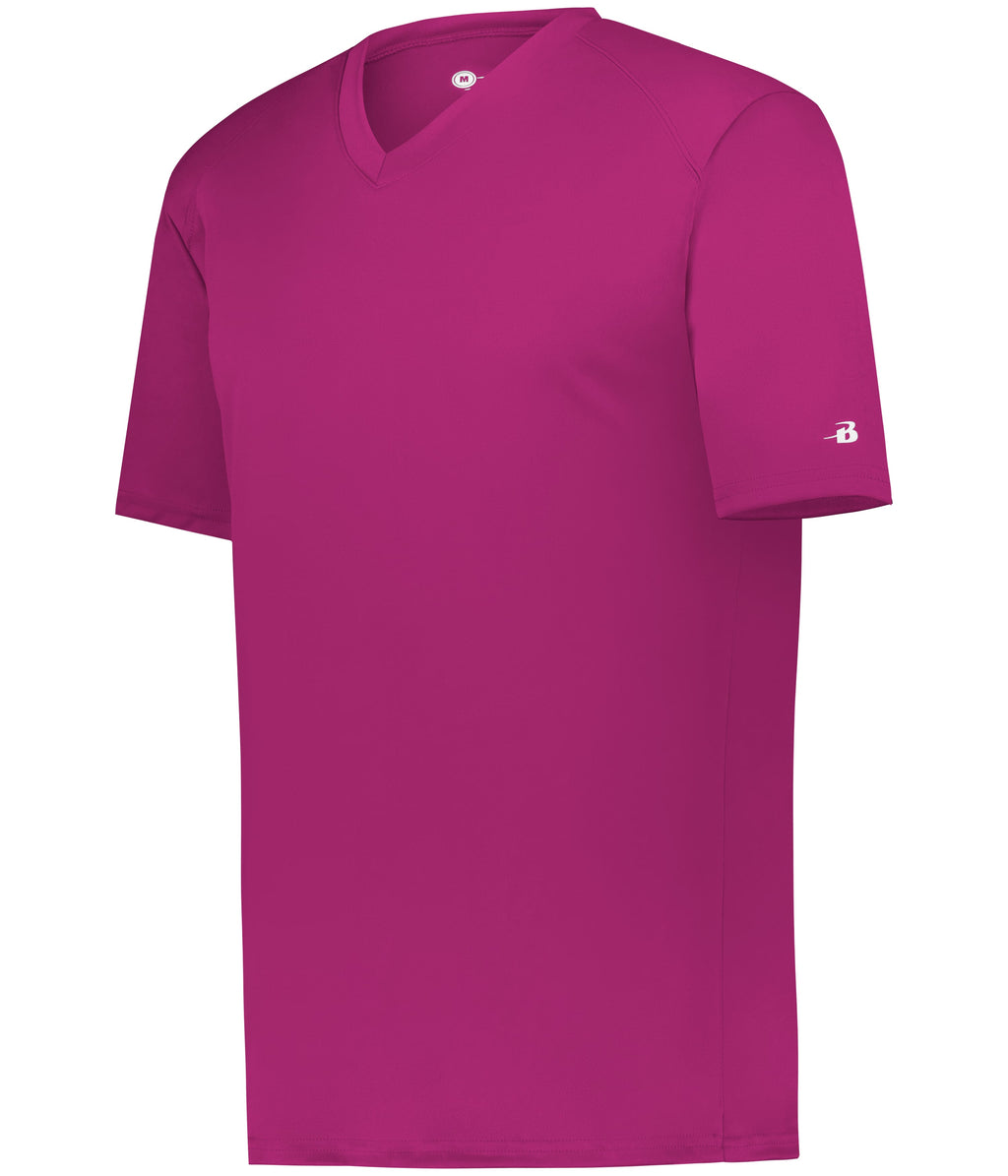 YOUTH B-CORE V-NECK T-SHIRT - MOISTURE-WICKING PERFORMANCE