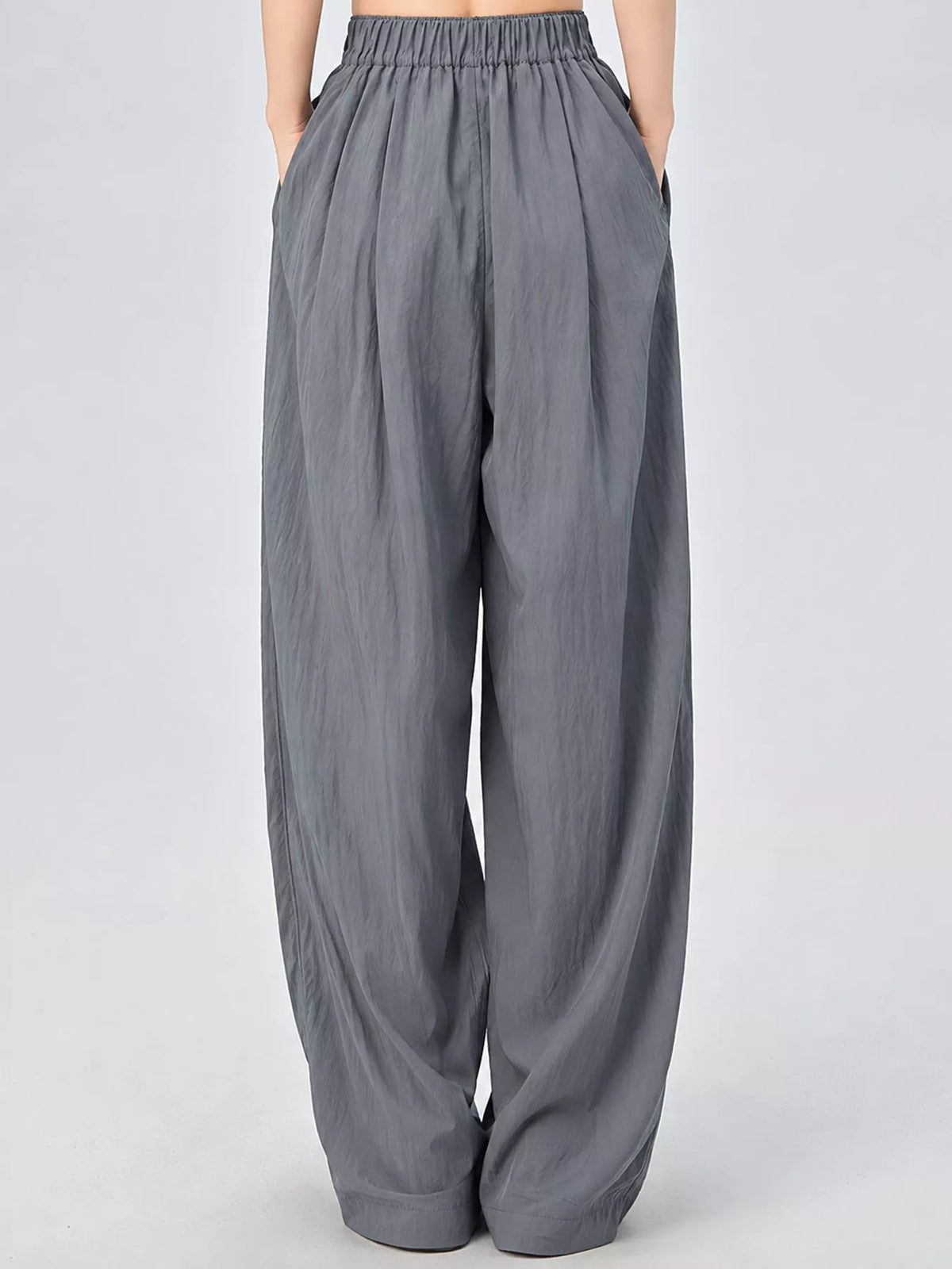High-Waisted Loose Fit Wide-Leg Casual Pants
