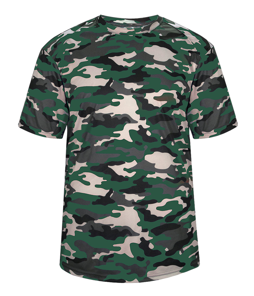 YOUTH CAMO T-SHIRT - MOISTURE-WICKING PERFORMANCE