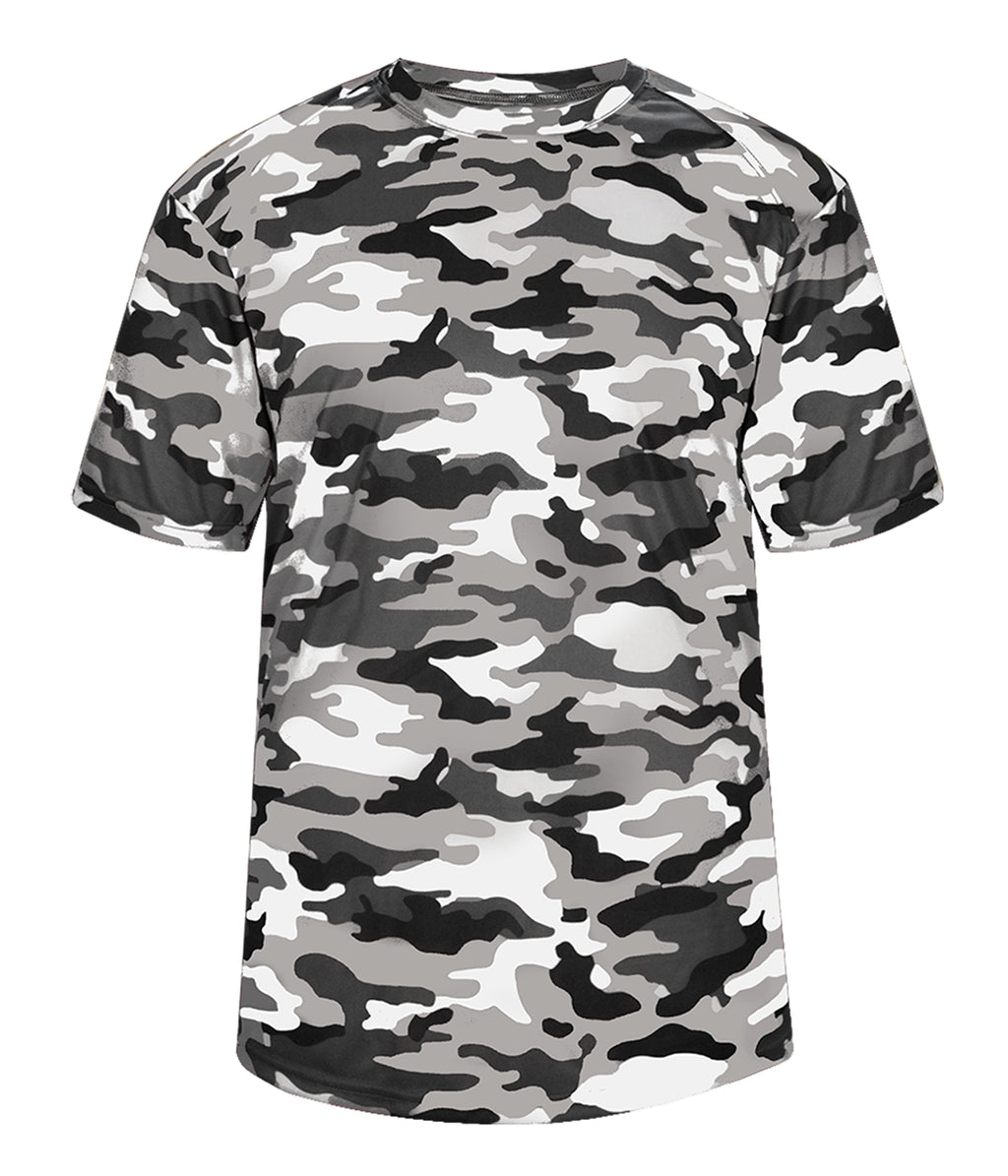 YOUTH CAMO T-SHIRT - MOISTURE-WICKING PERFORMANCE
