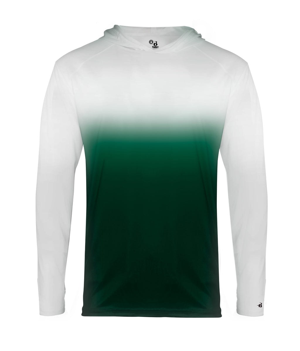 YOUTH OMBRE HOODED T-SHIRT - MOISTURE-WICKING PERFORMANCE
