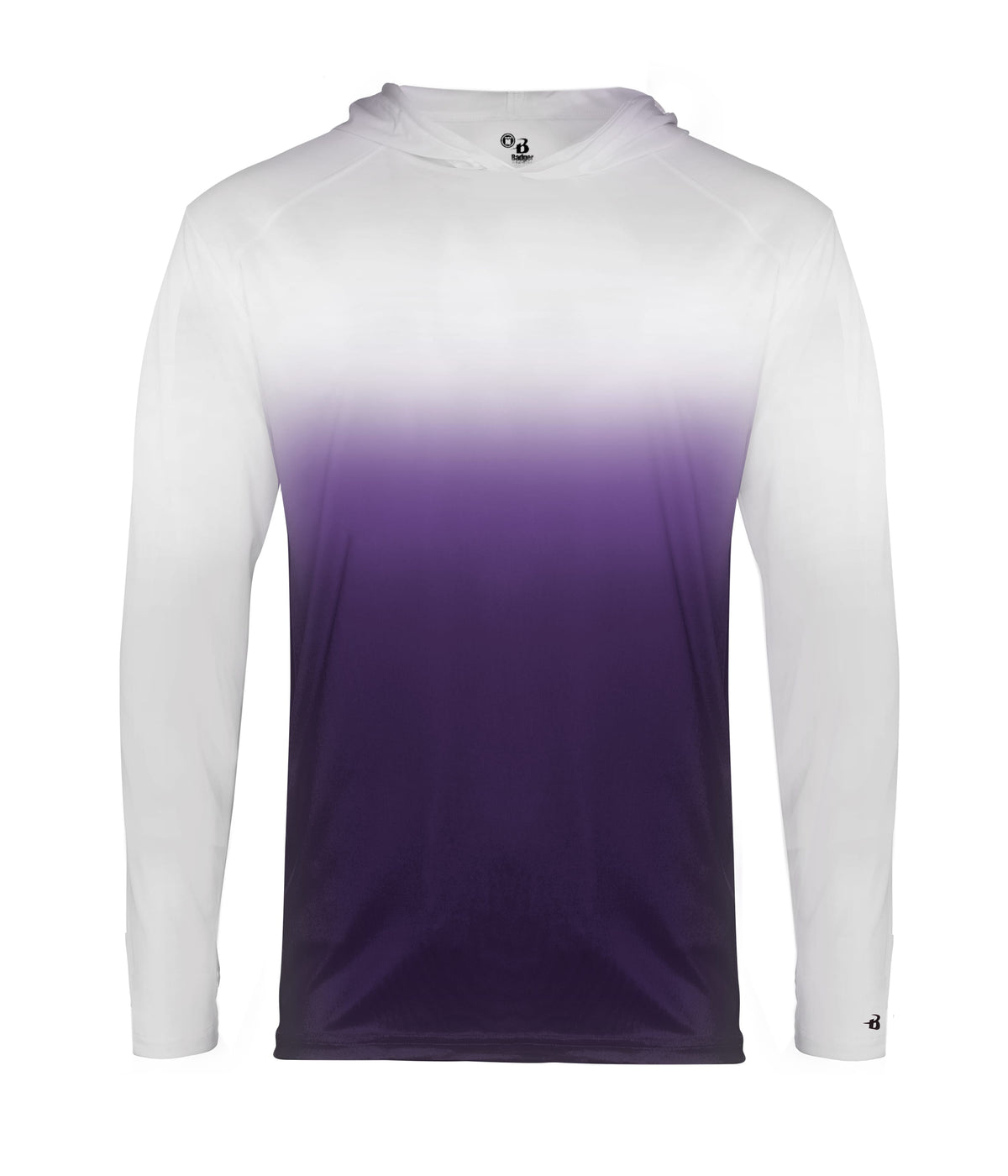 YOUTH OMBRE HOODED T-SHIRT - MOISTURE-WICKING PERFORMANCE