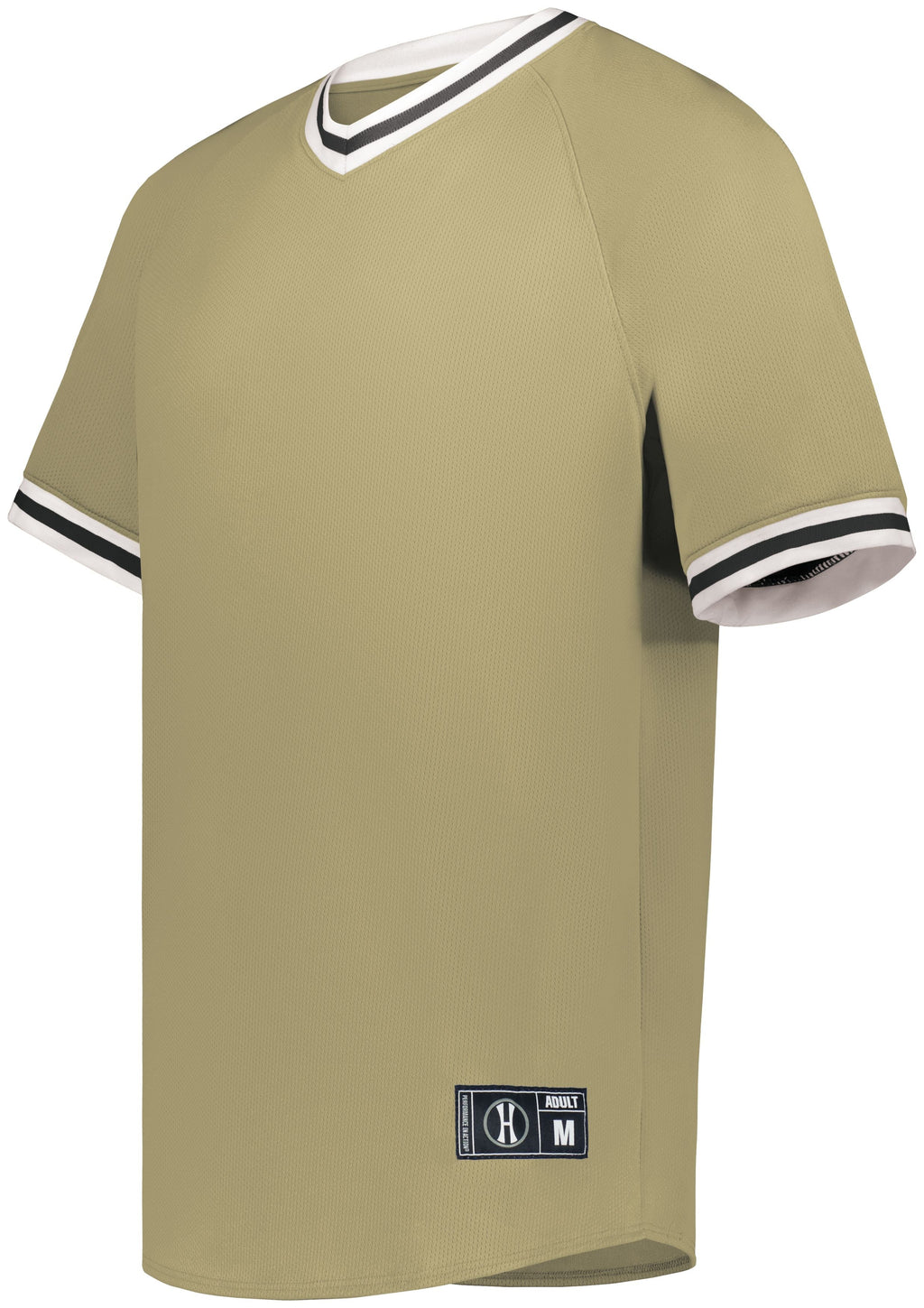 RETRO V-NECK BASEBALL JERSEY - MOISTURE-WICKING POLYESTER