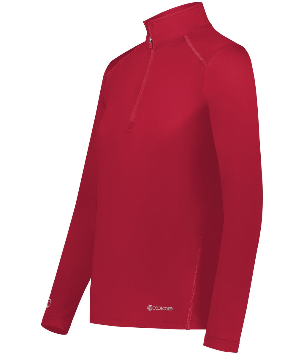 WOMEN'S 1/4 ZIP PULLOVER POWERED BY COOLCORE® - MOISTURE-WICKING