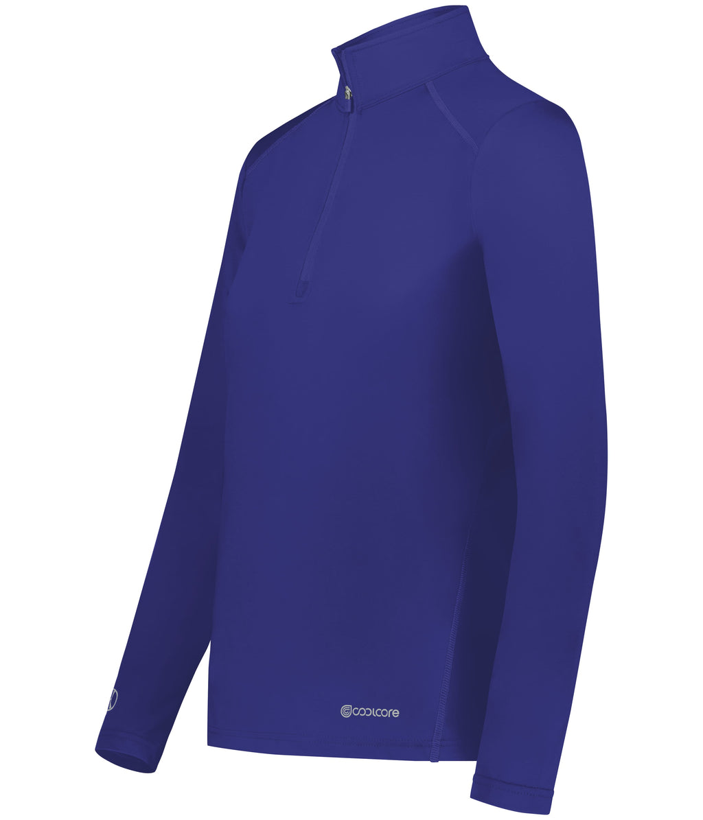 WOMEN'S 1/4 ZIP PULLOVER POWERED BY COOLCORE® - MOISTURE-WICKING