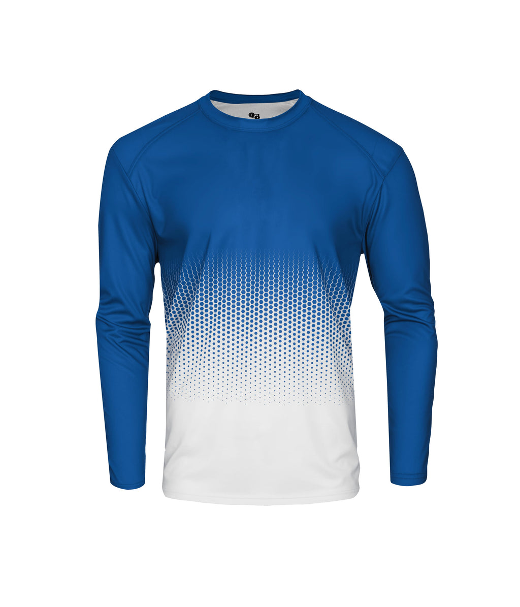 YOUTH HEX 2.0 LONG-SLEEVE T-SHIRT - MOISTURE-WICKING PERFORMANCE