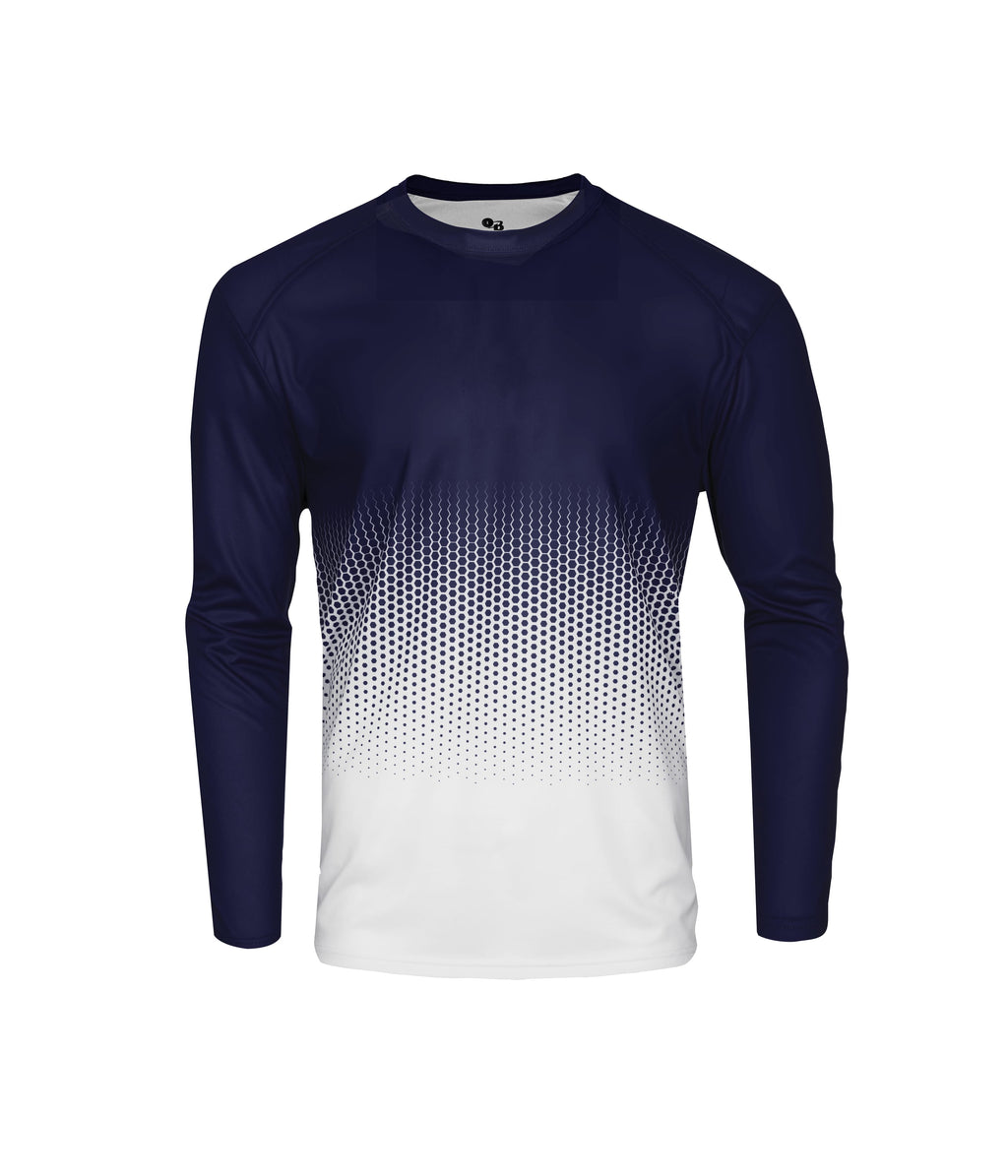 YOUTH HEX 2.0 LONG-SLEEVE T-SHIRT - MOISTURE-WICKING PERFORMANCE