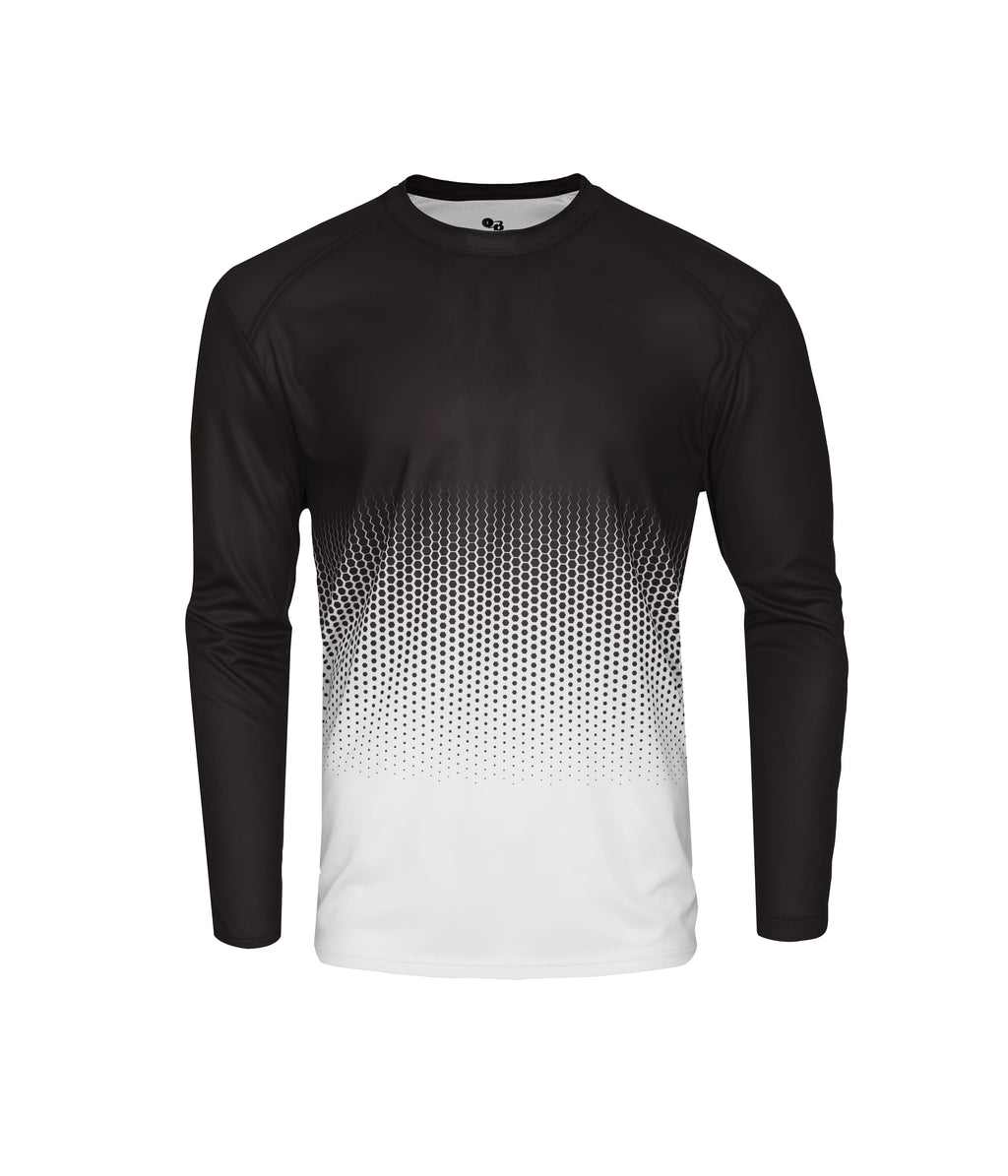 YOUTH HEX 2.0 LONG-SLEEVE T-SHIRT - MOISTURE-WICKING PERFORMANCE
