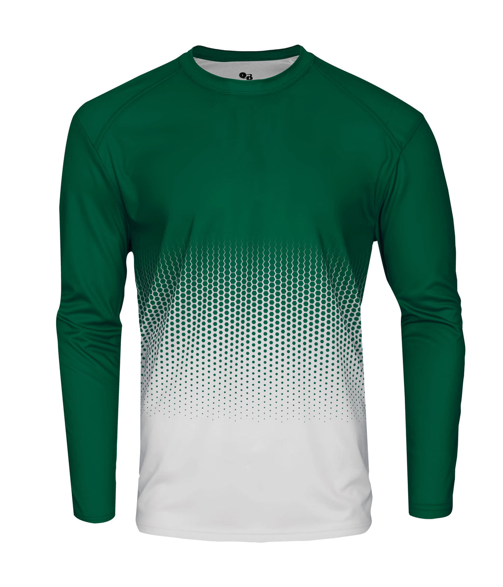 YOUTH HEX 2.0 LONG-SLEEVE T-SHIRT - MOISTURE-WICKING PERFORMANCE